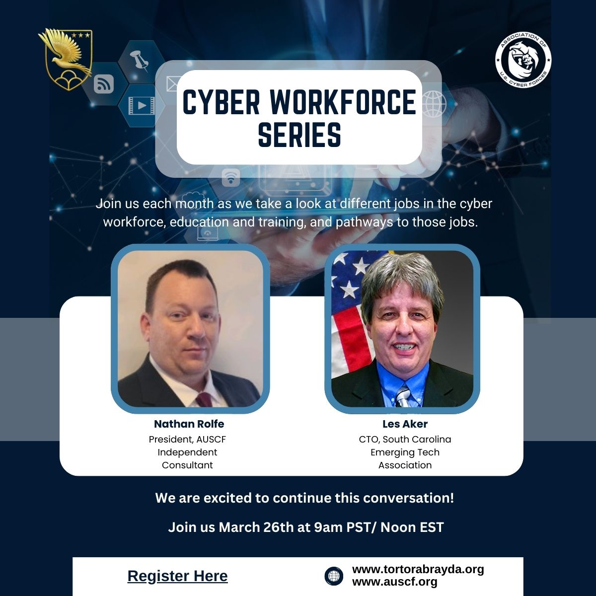 Mar 2025 Cyber Workforce Series Flyer (LinkedIn Post) (jpg)